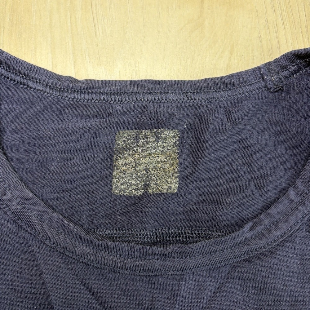 Icebreaker Merino Wool T-Shirt Mens Large Navy Blue Long Sleeve Tee Athletic - Picture 4 of 9